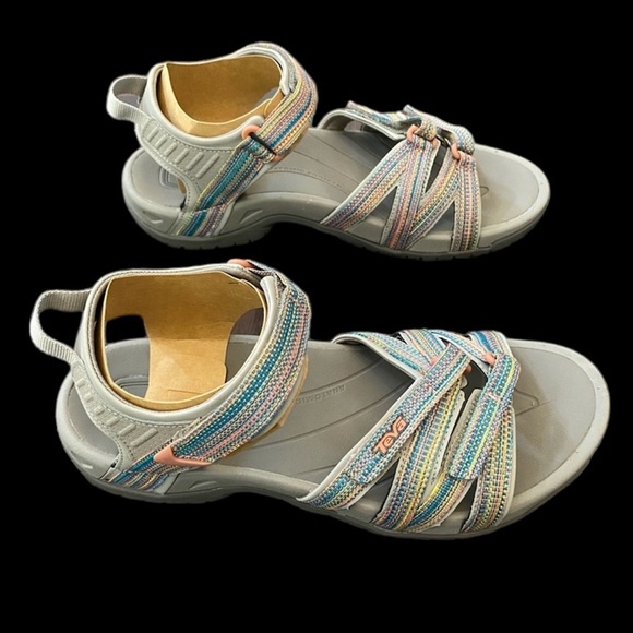 New With Box Teva Women's W Tirra TPM Taupe Multi Sandals Size Various pick your - Picture 1 of 11